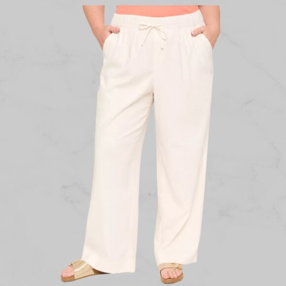 NWT | LANE BRYANT Linen Wide Leg Pants Size 18 - Picture 1 of 9